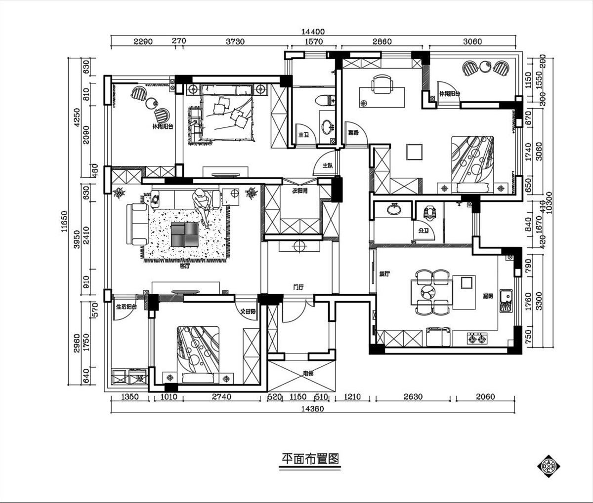 九峰拾號院160㎡輕歐簡美三居室 91视频香蕉视频下载案例實景圖-222